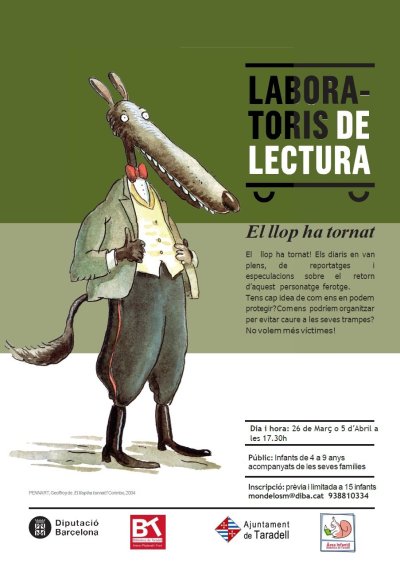 Laboratori de Lectura en família: 'El llop ha tornat'
