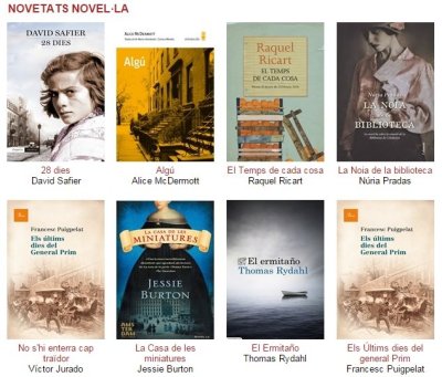 Novetats llibres novembre a la biblioteca