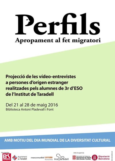 'Perfils, apropament al fet migratori' a la Biblioteca de Taradell
