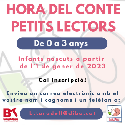 S’obren les inscripcions per a L’hora del conte – Petits lectors 
