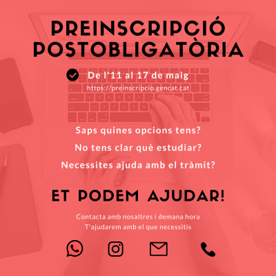 Preinscripció postoligatòria