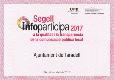 Segell Infoparticipa 2017 Segell Infoparticipa 2017
