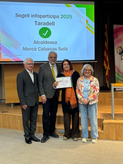 Taradell - L’Ajuntament de Taradell renova el segell Infoparticipa  amb un 87,04% d’indicadors de transparència assolits