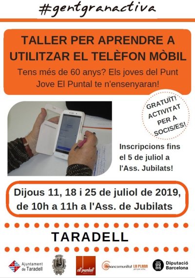 Taller per aprendre a utilitzar el telèfon mòbil - 