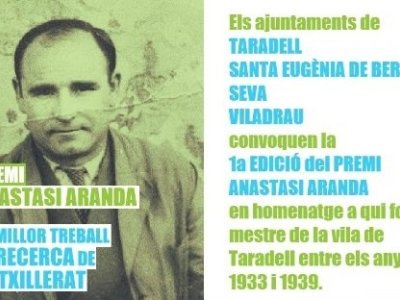 1a edició del Premi Anastasi Aranda 1a edició del Premi Anastasi Aranda
