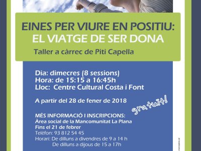 Un nou taller “Eines per viure en positiu: el viatge de ser dona” a Taradell 