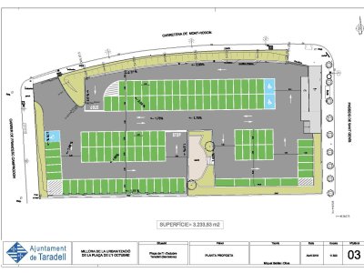 S’inicien les obres a l’aparcament de la plaça de l’1 d’octubre i afectació dels aparcaments