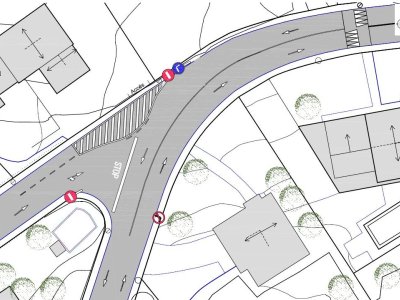 Canvis de circulació a la cruïlla del carrer Sant Marçal amb el carrer de les Agudes Canvis de circulació a la cruïlla del carrer Sant Marçal amb el carrer de les Agudes