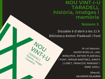 Dissabte es presenta el tercer volum de ‘Nou vint-i-u. Taradell història, imatges i memòria’ Dissabte es presenta el tercer volum de ‘Nou vint-i-u. Taradell història, imatges i memòria’
