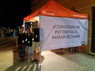 Taradell es va sumar al programa “A cegues no mola” durant les nits joves de Festa Major