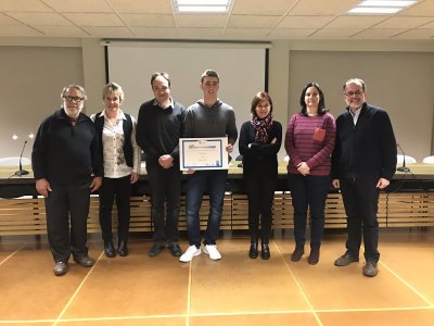 Marc Sayós guanya el 9è Premi Ajuntament de Taradell al millor treball de Recerca