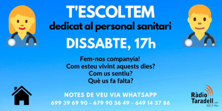 Escoltem sanitari Escoltem sanitari