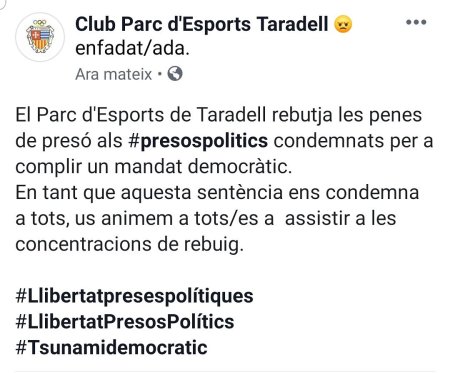 Club Parc d\'Esports sentència _ Ràdio Taradell