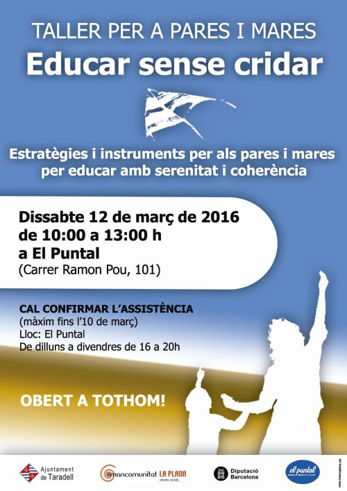 Cartell Educar sense cridar