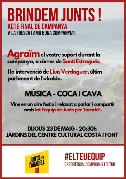 Cartell acte final JxT _ Ràdio Taradell