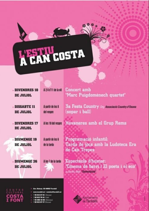 Programa l\'estiu a Can Costa