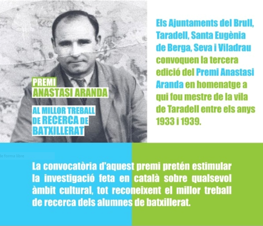 3a edició Premi Anastasi Aranda 3a edició Premi Anastasi Aranda