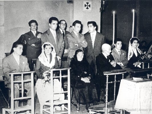 Exposició fotogràfica sobre el primer homenatge a la Vellesa a Taradell