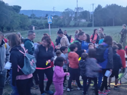 L'AFA de Les Pinediques celebra amb una caminada els dos anys del bus a peu