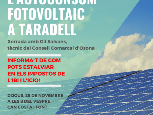 Què és l'autoconsum fotovoltaic d'energia?