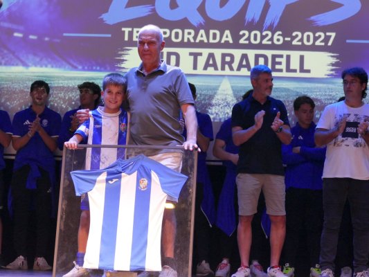 La UD Taradell homenatja Jordi Peipoch i Joan Canó per la seva trajectòria al club