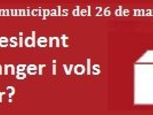 Ets resident estranger i vols votar a les Eleccions Municipals de 2019? Ets resident estranger i vols votar a les Eleccions Municipals de 2019?