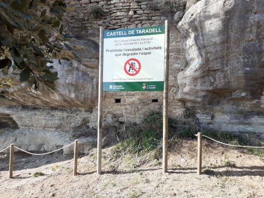 L'escalada al Castell d'en Boix serà objecte de regulació