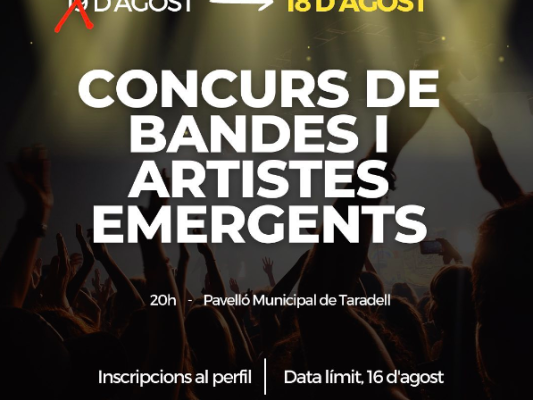 Segona edició del Concurs de Bandes i Artistes Emergents
