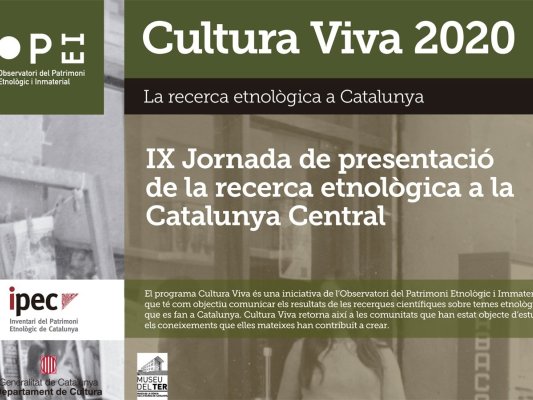 Cultura Viva 2020. IX Jornada de recerca etnològica a la Catalunya Central