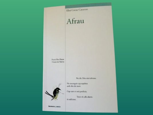 Eloi Creus publica el poemari premiat ''Afrau''