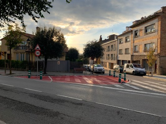 S'inicien les obres per millorar l’accessibilitat a la cruïlla del c. Ramon Pou amb la ctra. Balenyà