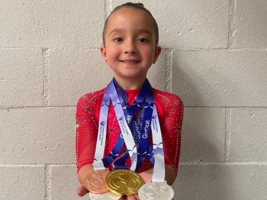 Júlia Barros, campiona de Catalunya de gimnàstica artística amb només 5 anys Júlia Barros, campiona de Catalunya de gimnàstica artística amb només 5 anys