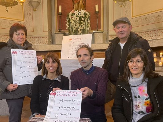 El Cicle de Músiques a Santa Llúcia programa cinc nous concerts