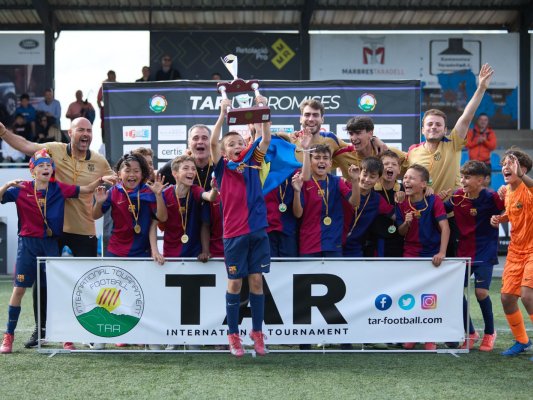 El Barça revalida el títol del TAR U11 Promises davant un combatiu Sevilla (3-1)