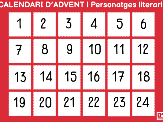 La Biblioteca de Taradell dedica el calendari d’advent als personatges literaris La Biblioteca de Taradell dedica el calendari d’advent als personatges literaris