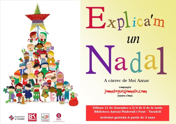 'Explica'm un Nadal' a l'Hora del conte del mes de desembre