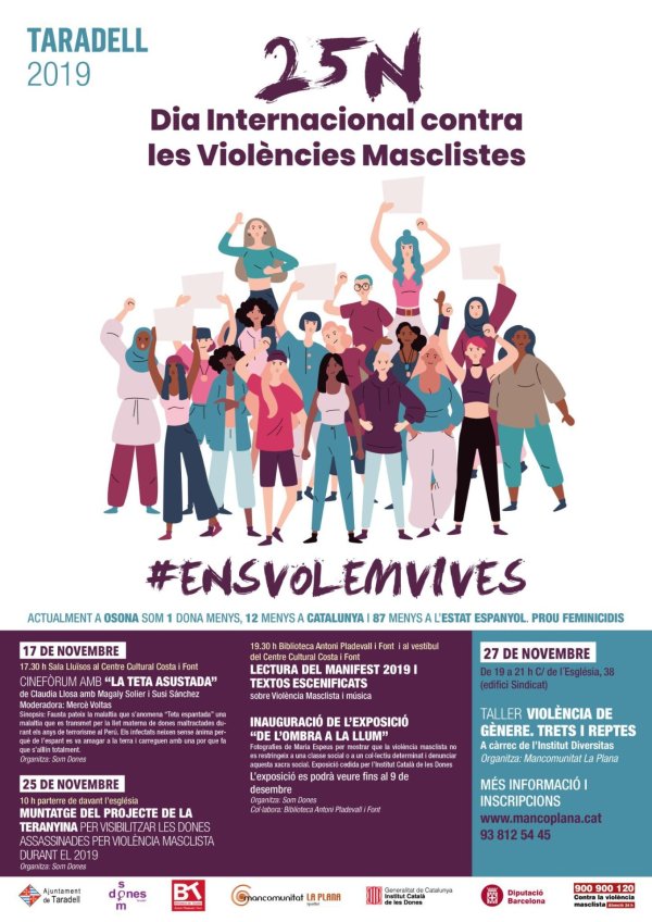 Cartell 25N Dia Internacional contra les violències masclistes