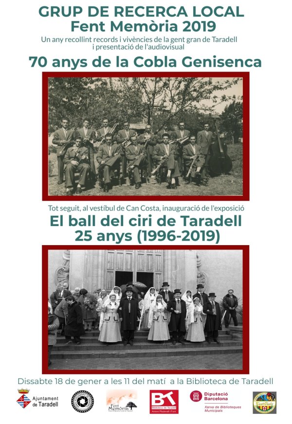 cartell acte Grup de Recerca Local _ Ràdio Taradell