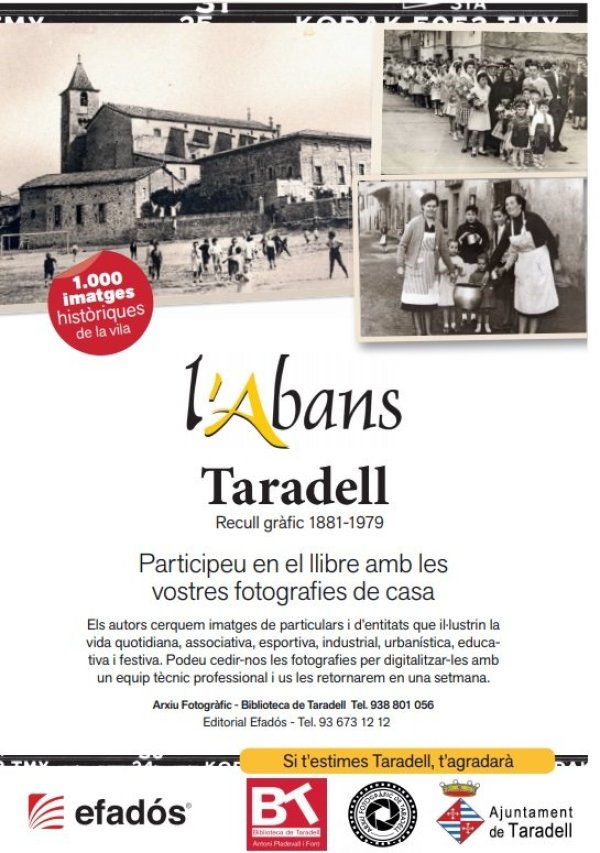 Crida per recollir fotos antigues de Taradell per la col·lecció fotogràfica L'Abans