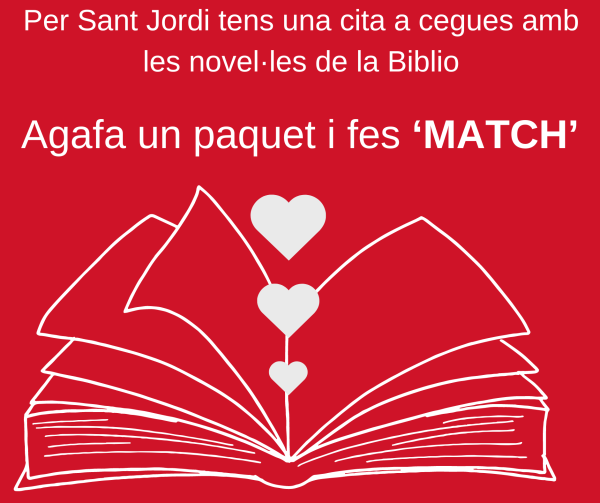 Per Sant Jordi et proposem 'Una cita a cegues!'