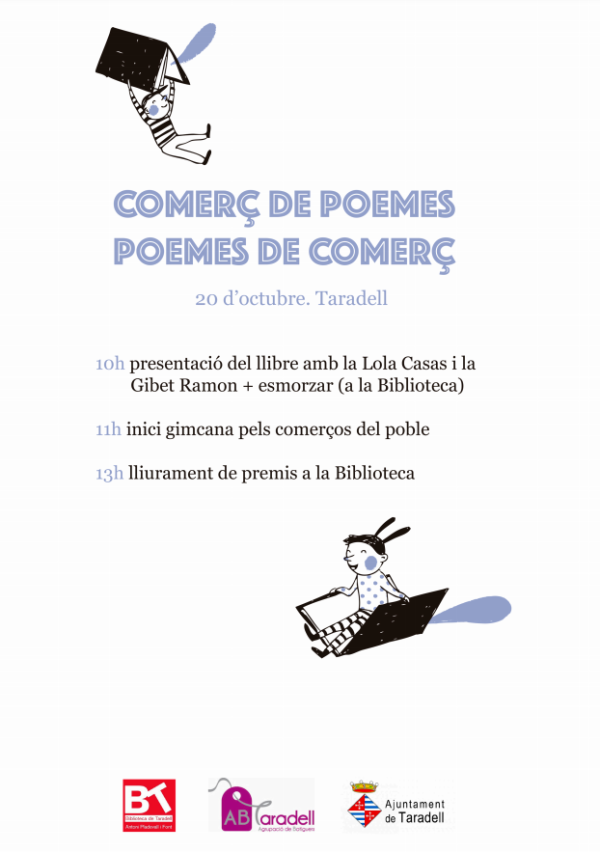 Presentació del llibre ‘Comerç de poemes. Poemes de Comerç’ i gimcana pels comerços de Taradell