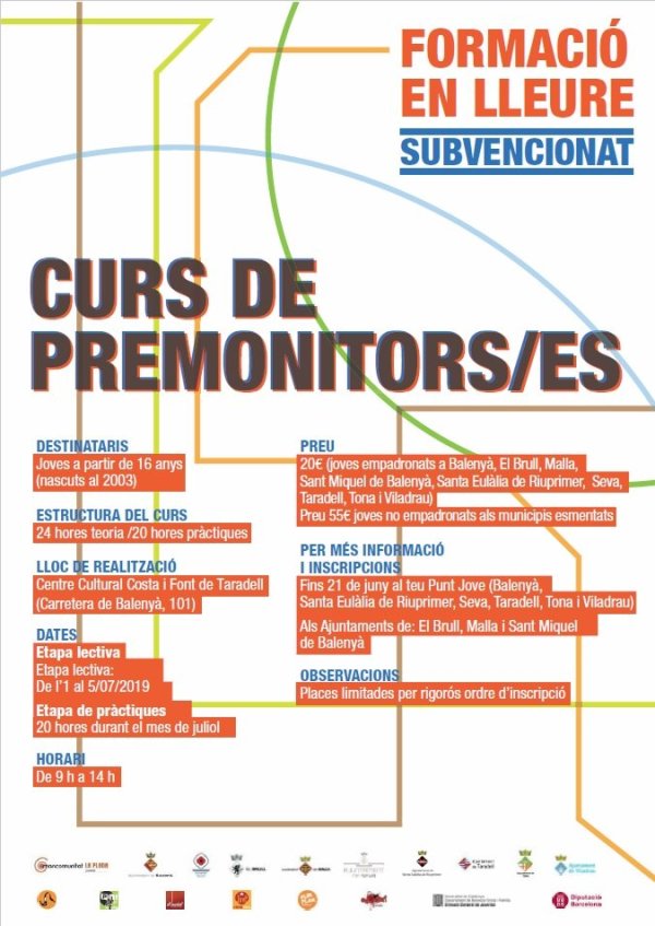 Curs de premonitors de lleure Taradell - 2019