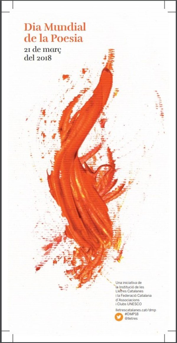 Celebrem el Dia Mundial de la Poesia amb la lectura del poema 'La poesia' de Marc Granell