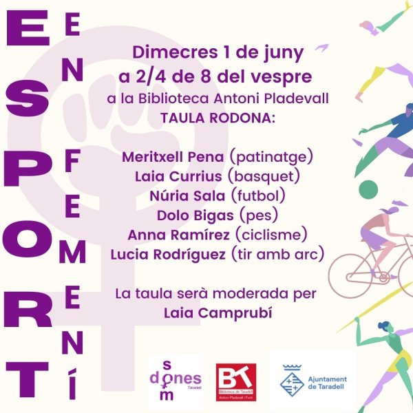 La biblioteca acull la taula rodona 'Dones i Esport'