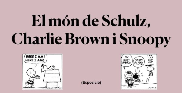 L'exposició 'El món de Schulz, Charlie Brown i Snoopy' fa parada a la Biblio