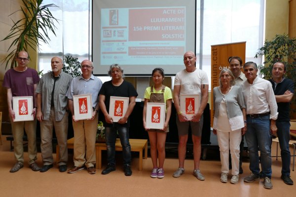 Joan Carles González i Aureli Trujillo guanyen el 15è Premi Literari Solstici Joan Carles González i Aureli Trujillo guanyen el 15è Premi Literari Solstici