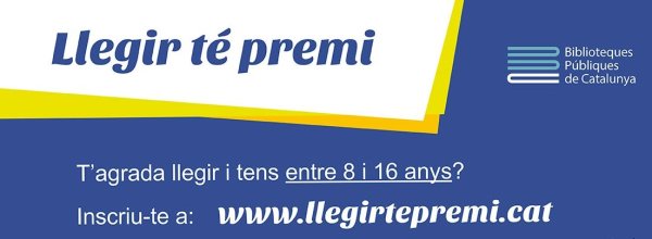 CONCURS DE LECTURA: Llegir té premi! CONCURS DE LECTURA: Llegir té premi!