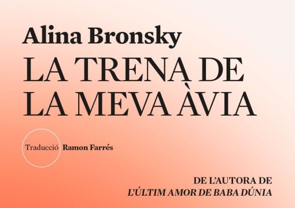 'La trena de la meva àvia' al Club de Lectura del mes d'octubre 'La trena de la meva àvia' al Club de Lectura del mes d'octubre