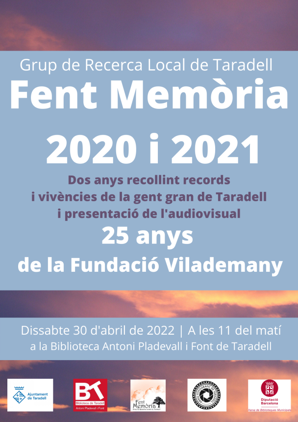 Dissabte 30 d\'abril de 2022  A les 11 del matí a la Biblioteca Antoni Pladevall i Font de Taradell (1)