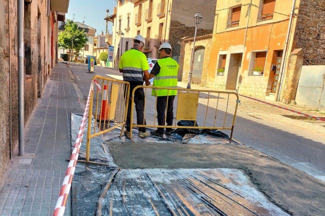 Estabanell soterrament línia Estabanell soterrament línia